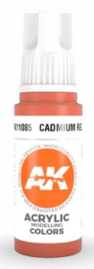 Picture of Cadmium Red Acrylic Paint 17ml Bottle