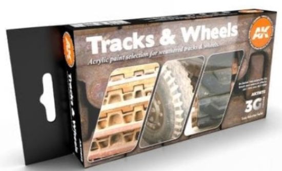 Picture of Track & Wheels Acrylic Paint Set (6 Colors) 17ml Bottles