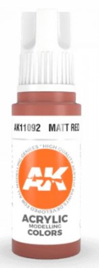 Picture of Matt Red Acrylic Paint 17ml Bottle