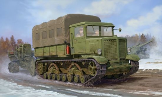 Picture of Military Model Kit - Russian Voroshiloverts Tractor- 1:35 -Trumpeter