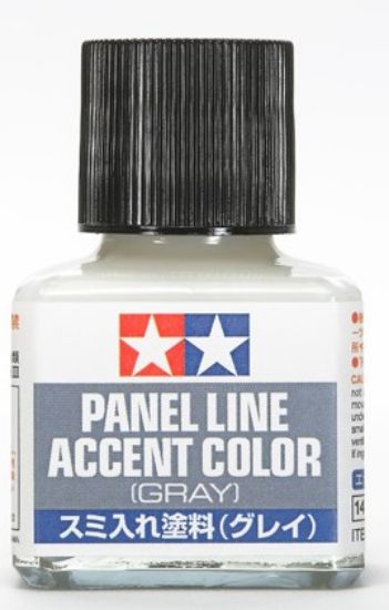 Picture of TamiyaGray Panel Line Accent Color (40ml Bottle) (6/Bx)
