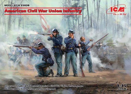 Picture of 1/35 American Civil War Union Infantry (4) (New Tool)