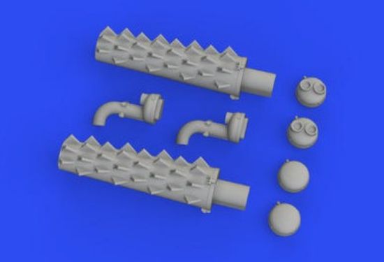 Picture of 1/48 Aircraft- Beaufighter Exhausts for TAM (Resin)