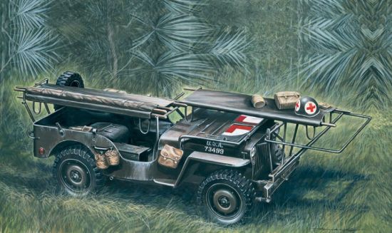 Picture of Italeri 326 Ambulance Jeep 1/4 Ton 1:35 Model Kit