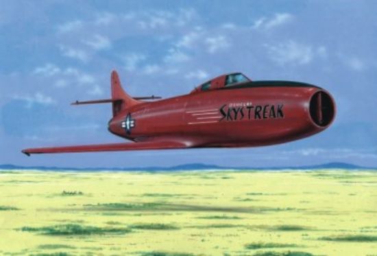 Picture of D558-1 Skystreak USN Jet Aircraft -- Plastic Model Airplane Kit -- 1/48 Scale -- #48080