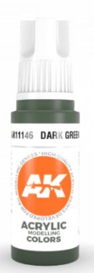 Picture of Dark Green Acrylic Paint 17ml Bottle