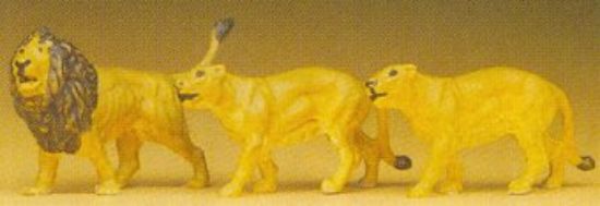 Picture of Preiser kg Lions -- Model Railroad Figures -- HO Scale -- #20379