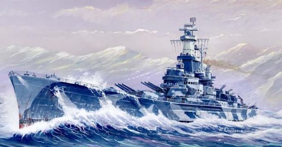 Picture of USS Alabama BB-60, 1/700 by Trumpeter, Model Ship