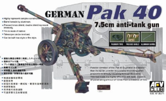 Picture of Military Model Kit - Pak 40 76M Gun- 1:35 -AFV Club