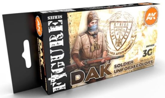 Picture of Figures Series: DAK Soldier Uniforms Acrylic Paint Set (6 Colors) 17ml Bottles