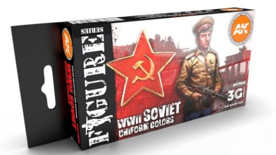 Picture of Figures Series: WWII Soviet Uniforms Acrylic Paint Set (6 Colors) 17ml Bottles