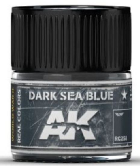Picture of Real Colors: Dark Sea Blue Acrylic Lacquer Paint 10ml Bottle
