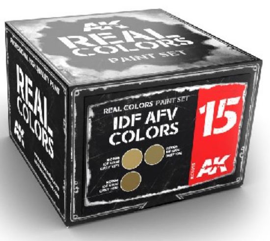 Picture of Real Colors: IDF AFV Acrylic Lacquer Paint Set (3) 10ml Bottles