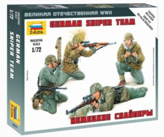 Picture of 1/72 German Sniper Team (4) (Snap)