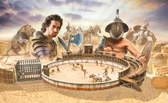 Picture of 1/72 Gladiators Fight Diorama Set