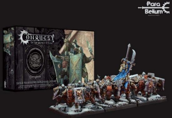Picture of 38mm Conquest Dweghom: Hold Ballistae/Warriors Plastic Figure Kit (12 w/stands)