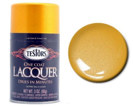 Picture of 3oz. Spray One Coat Metallic Lacquer Inca Gold