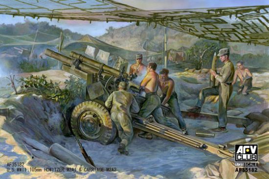 Picture of Af35182 1/35 105mm Howitzer M2A1 & Carriage M2A2 (WWII LATE)