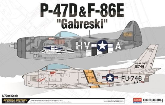 Picture of 1/72 P47D & F84E Gabreski US Fighter (2 Kits)