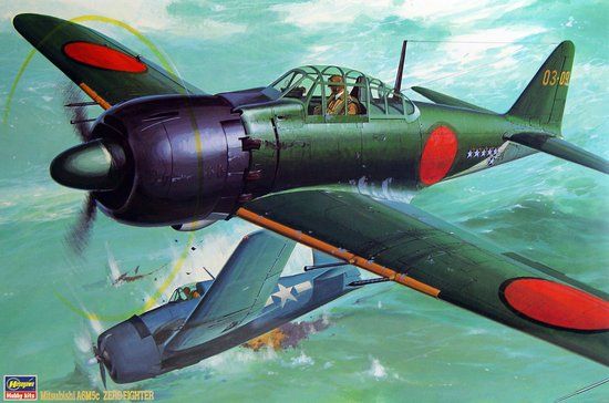 Picture of A6M5 Zero Type 52 Zeke, 1/32 by Hasegawa, Model Airplane