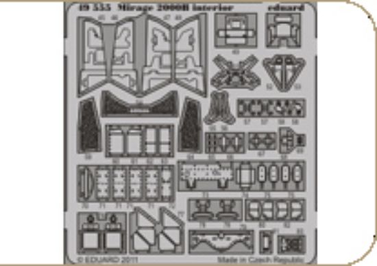 Picture of Eduard Accessories - Dassault Mirage 2000B Interior (self adhesive) (designed