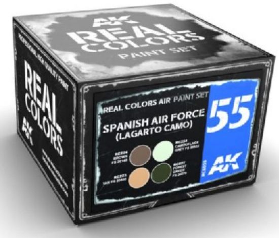 Picture of Real Colors: FAE (Lagarto Camo) AF Acrylic Lacquer Paint Set (4) 10ml Bottles(D)