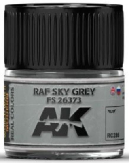 Picture of Real Colors: RAF Sky Grey/DKH L40/52 Grau FS26373 Acrylic Lacquer Paint 10ml Bottle