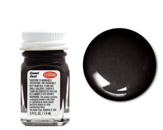 Picture of 1/4oz. Bottle Finishing Enamel Black Metallic (6/Bx)