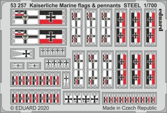 Picture of 1/700 Ship- Kaiserlische Marine Flags & Pennants Steel (Painted)