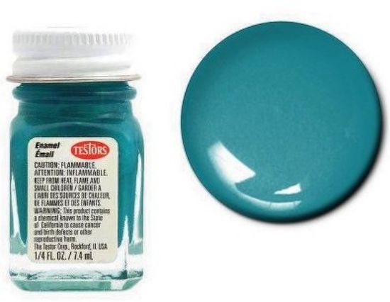 Picture of 1/4oz. Bottle Finishing Enamel Gloss Teal (6/Bx)