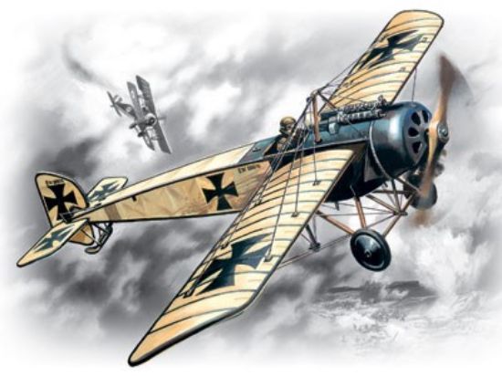 Picture of WWI Pfalz E IV German Fighter -- Plastic Model Airplane Kit -- 1/72 Scale -- #72121