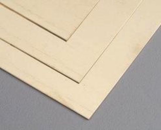 Picture of Value Brand 253 Brass Sheet Stock Sheet metal,0.032",4" w,10",pk3