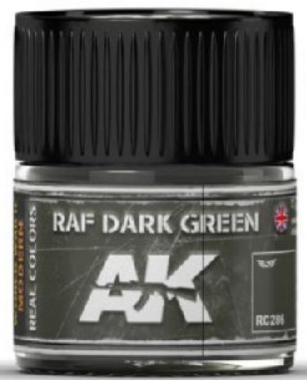 Picture of Real Colors: RAF Dark Green Acrylic Lacquer Paint 10ml Bottle