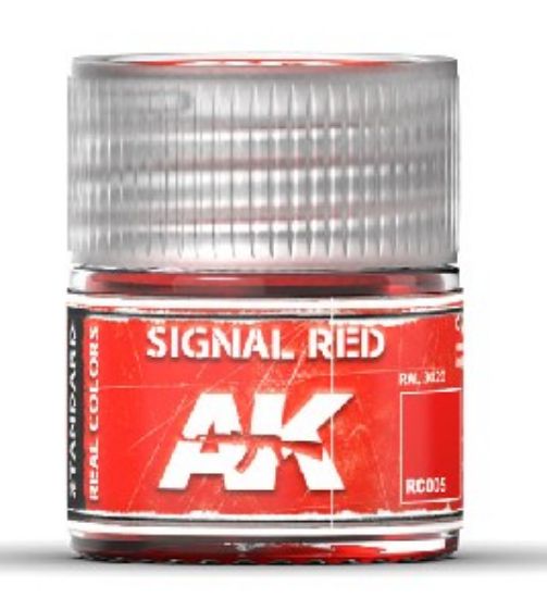 Picture of Real Colors: Signal Red Acrylic Lacquer Paint 10ml Bottle