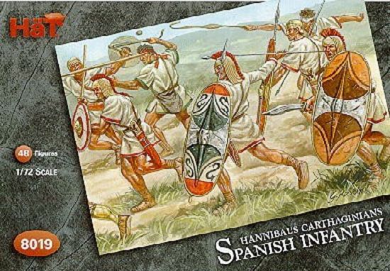 Picture of Model Figures - Carthaginian Spanish Infantry. 48 Figures: 24 Scutari