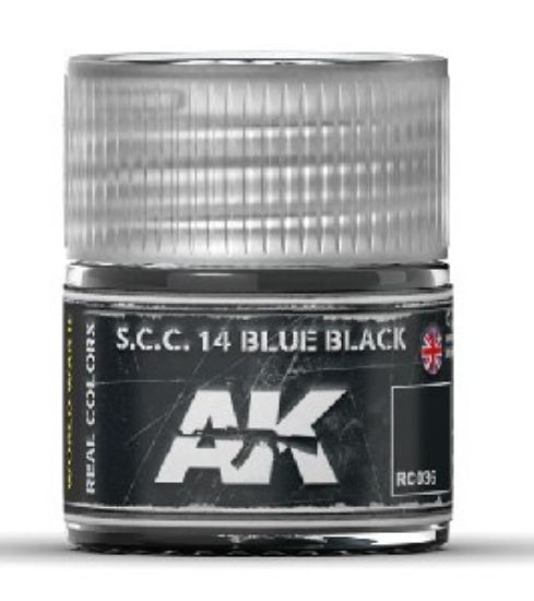 Picture of Real Colors: SCC 14 Blue Black Acrylic Lacquer Paint 10ml Bottle