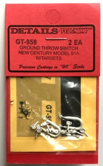 Picture of HO Ground Throw Switch New Century Model 51A w/Targets (2ea)