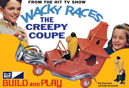 Picture of 1/32 Wacky Races: Creepy Coupe w/Big & Little Gruesome Figures (Snap)