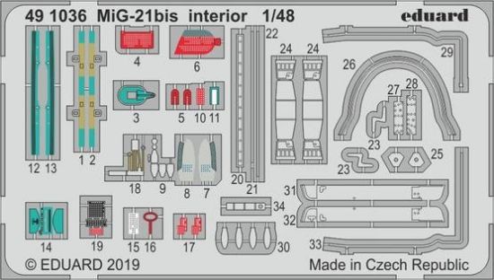 Picture of 1/48 Aircraft- MiG21bis Interior for EDU (Painted)(D)