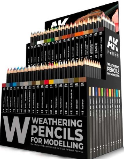 Picture of Weathering Pencils Deal w/81000R Rack (5 each 37 colors)