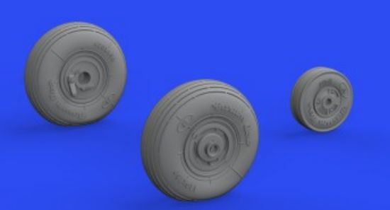 Picture of 1/48 Aircraft- Z126/226 Trener Wheels for EDU (Mask & Resin)(D)