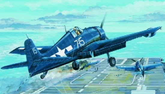 Picture of Trumpeter F6F5N Hellcat Fighter -- Plastic Model Airplane -- 1/32