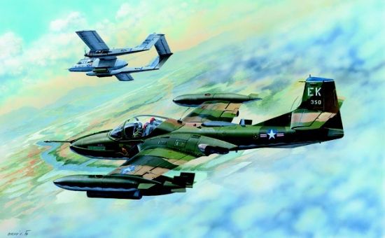 Picture of Trumpeter models 2889 1:48 US A37B Dragonfly Light Ground Attack Aircr