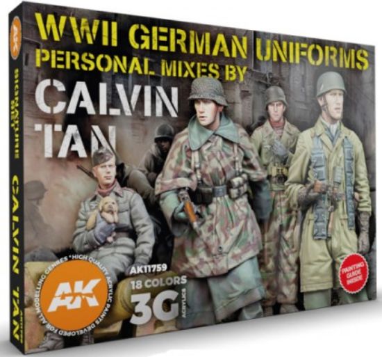 Picture of WWII German Uniforms Acrylic Paint Set (18 Colors) 17ml Bottles