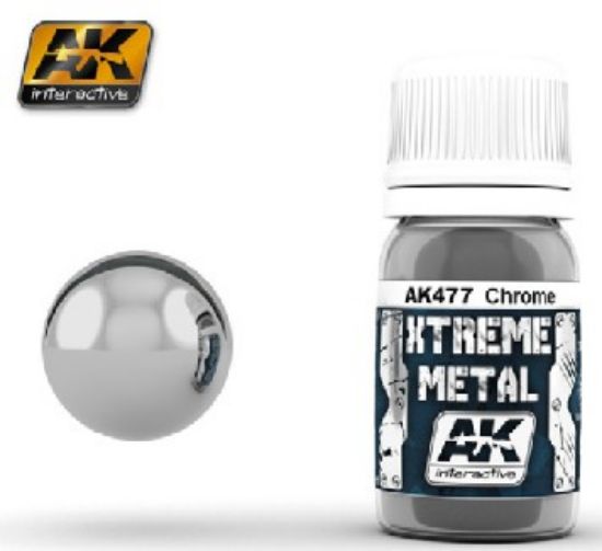 Picture of Xtreme Metal Chrome Metallic Paint 30ml Bottle