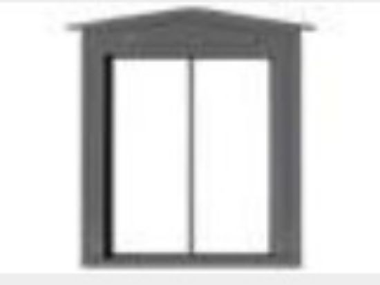 Picture of HO 2-Pane Peaked Window w/Glazing 36â€w x 44â€h (12) (D)