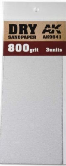 Picture of Dry Sandpaper Sheets 800 Grit (3)