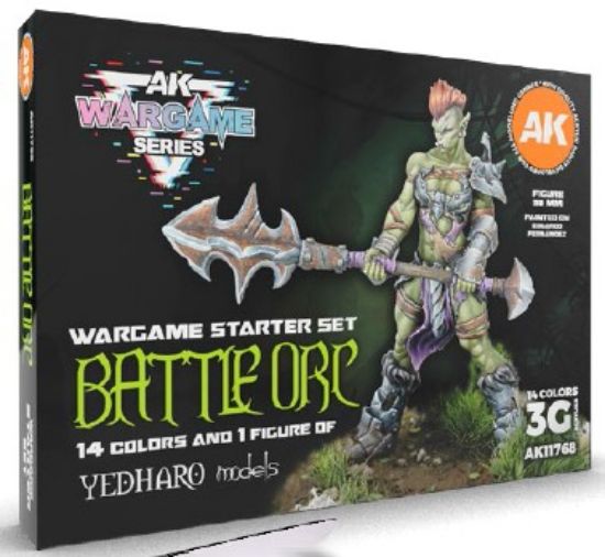 Picture of Wargames Series: Battle Orc Starter Acrylic Paint Set (14 Colors) 17ml Bottles