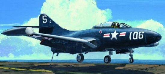 Picture of USN F9F-3 Panther, 1/48 by Trumpeter, Model Airplane