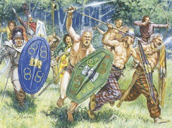 Picture of Gauls Warriors, 1/72 by Italeri, Model Figures